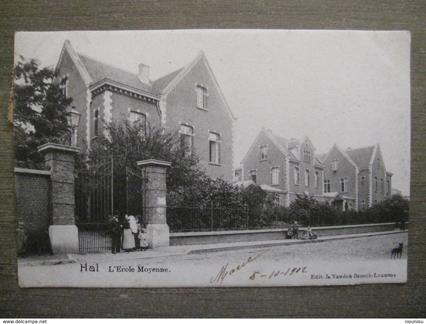 Cpa Hal Halle - L'école Moyenne - Edit. Vanne Broeck-Leunens - 1902 - Halle