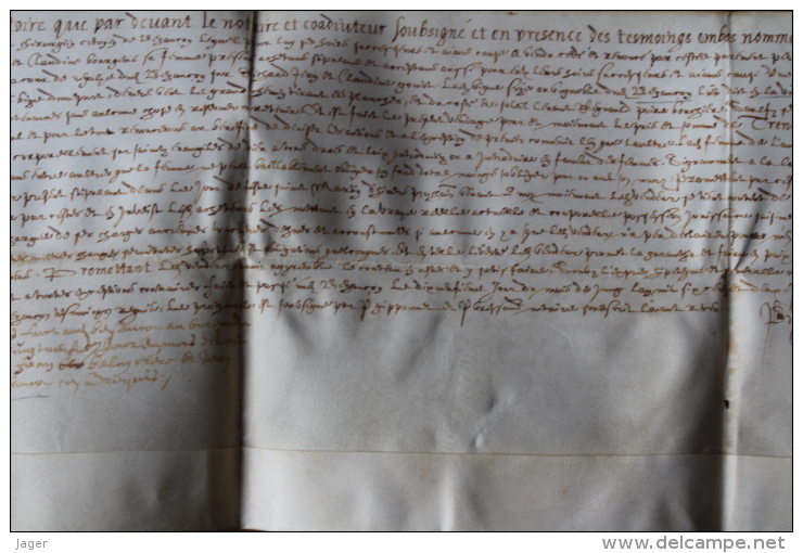 1601  Parchemin   Besançon   Lettre D'achat D'une Vigne - Manoscritti