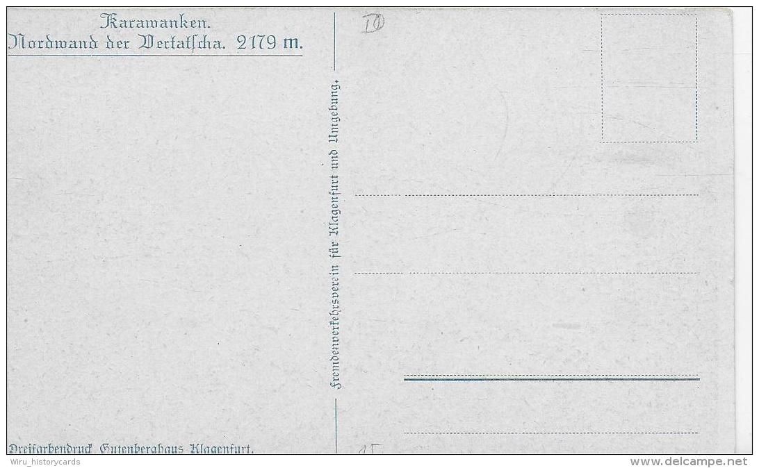 AK 0889  Compton , E. T. - Nordwand Der Vertatscha ( Karawanken ) Um 1910-20 - Compton, E.T.