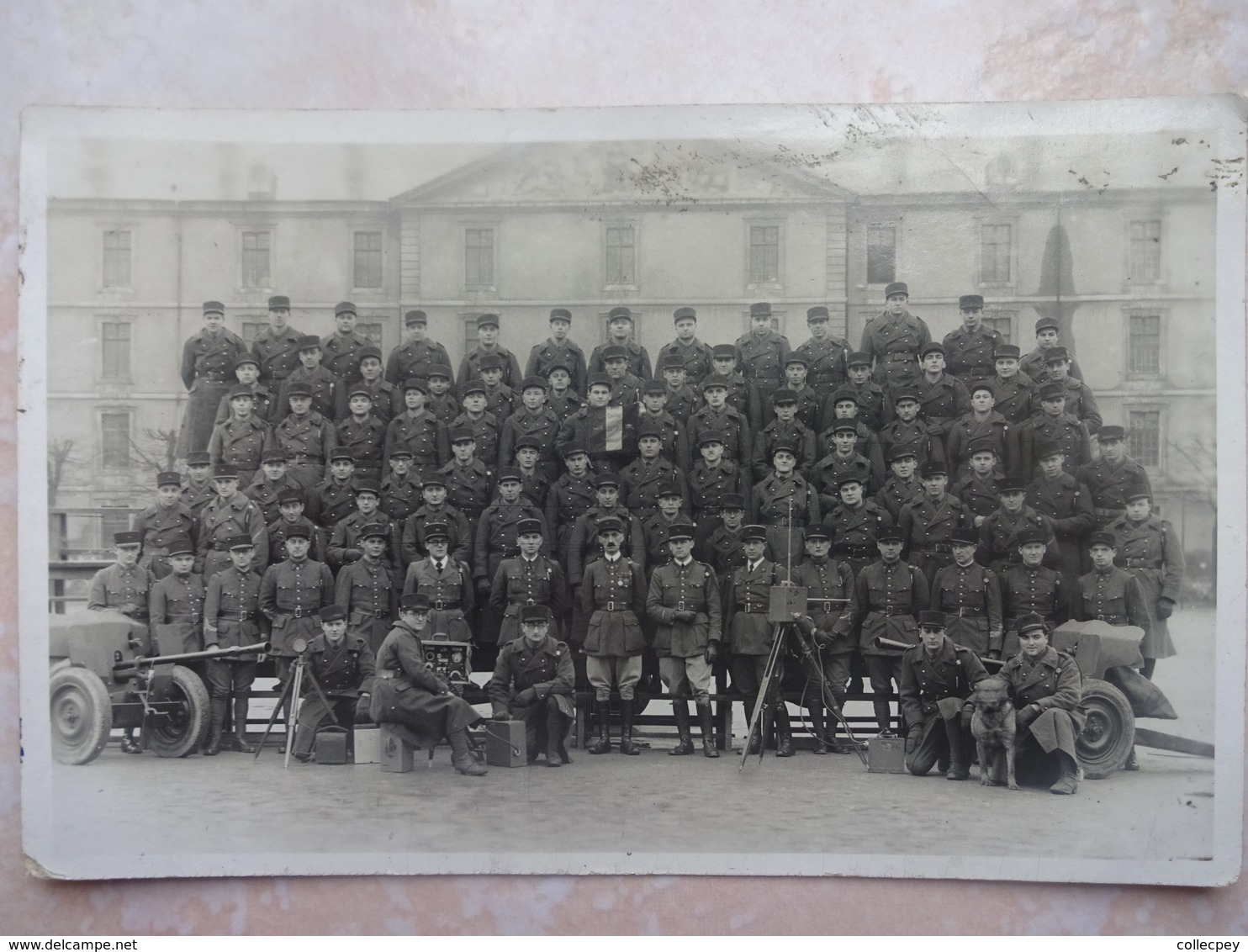 Carte Photo Groupe De Militaires 26 Ième - Matériel Militaire - Autres & Non Classés