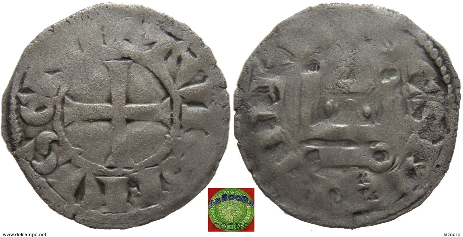 LaZooRo: France - Touraine - Denier Tournois Of Abbey Of Saint Martin (1150-1200) - Silver - Tourraine