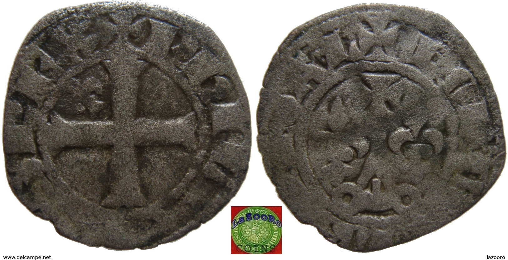 LaZooRo: France - AR Double Tournois Of Philip IV (1285-1314), MON DVPLEX REGAL - Silver - 1285-1314 Philippe IV Le Bel