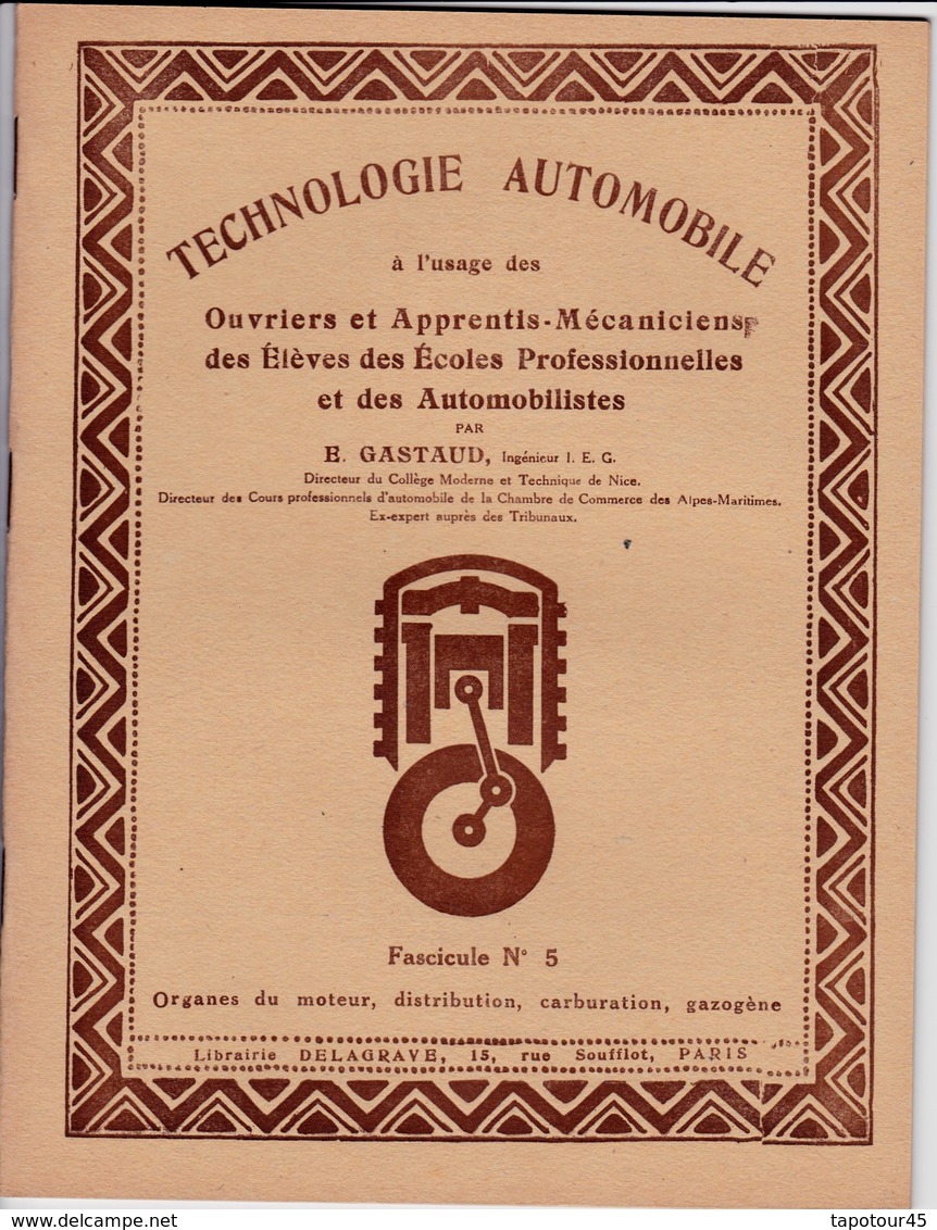 (Cl 2)  Technologie Automobile 1951 40 Pages - Auto