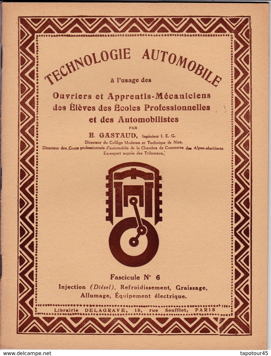 (Cl 2)  Technologie Automobile 1951 40 Pages - Auto