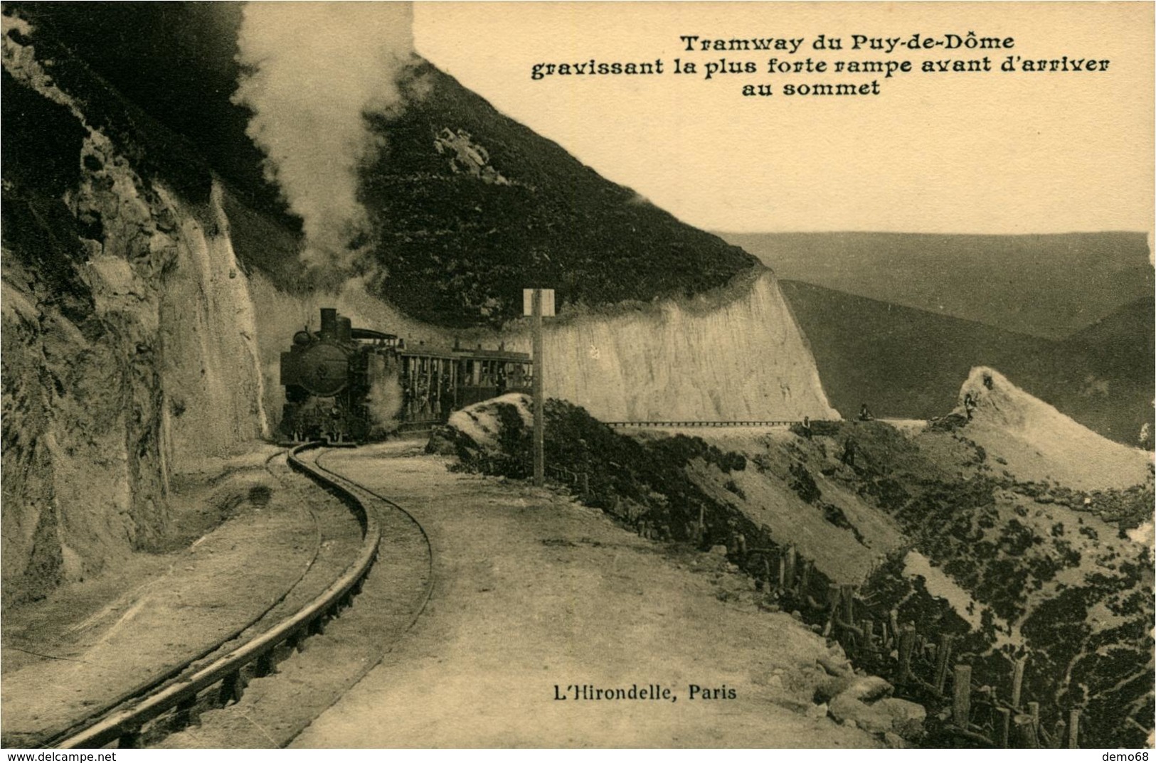 PUY-DE-DOME Tramway Du Puy De Dôme (avec Crémaillère) La Plus Forte Rampe Avant Le Sommet - Autres & Non Classés