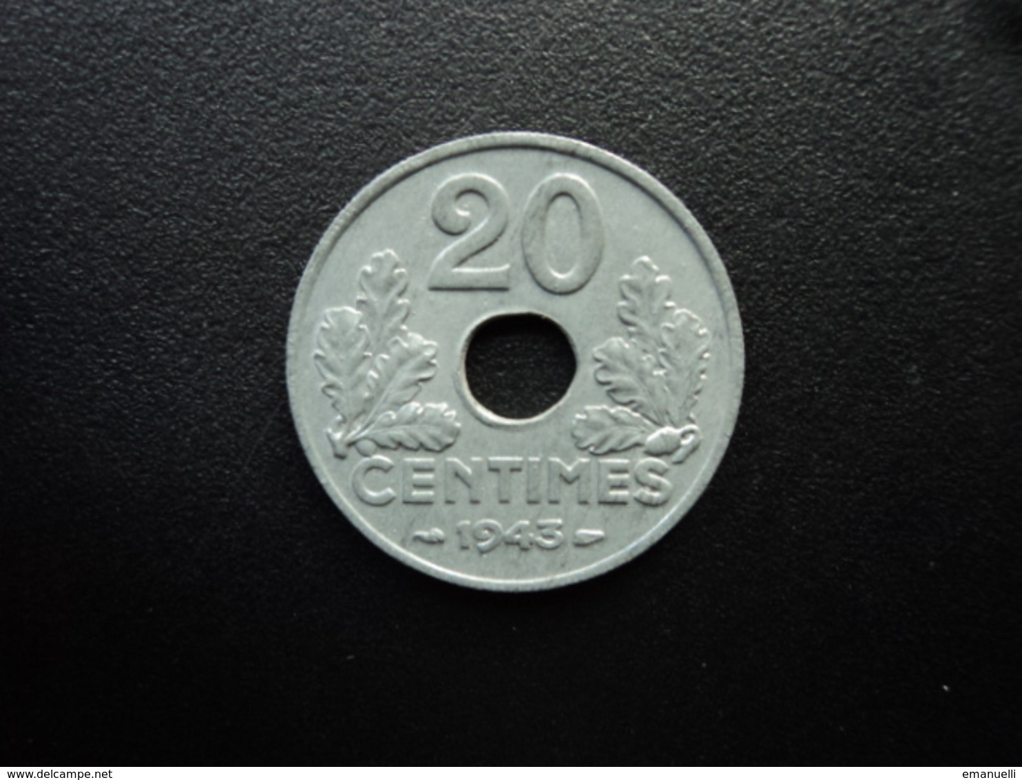 FRANCE : 20 CENTIMES  1943   F.153 / G.321 / KM 900.1 *    SPL - 20 Centimes