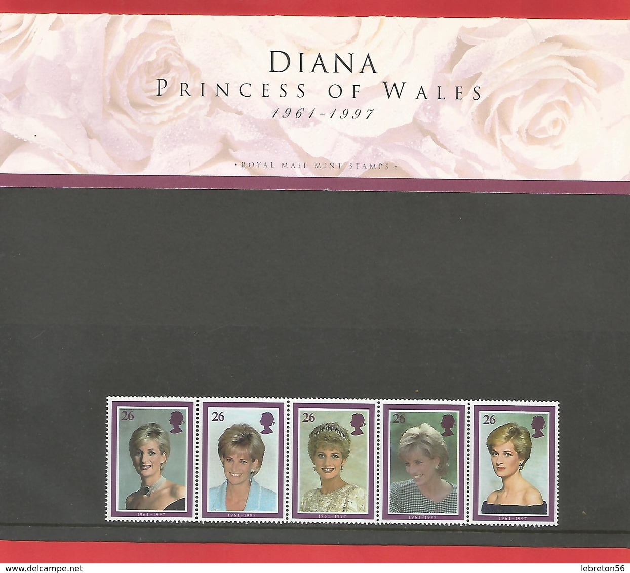 TIMBRES " DIANA" Princess Of Wales 1961 - 1997  Série De 5 Timbres  Voir Les 5 Phots - Timbres Personnalisés