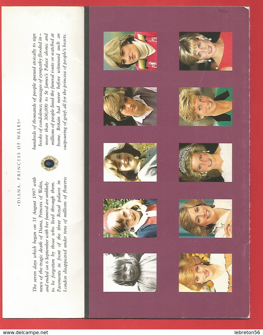 TIMBRES " DIANA" Princess Of Wales 1961 - 1997  Série De 5 Timbres  Voir Les 5 Phots - Smilers Sheets