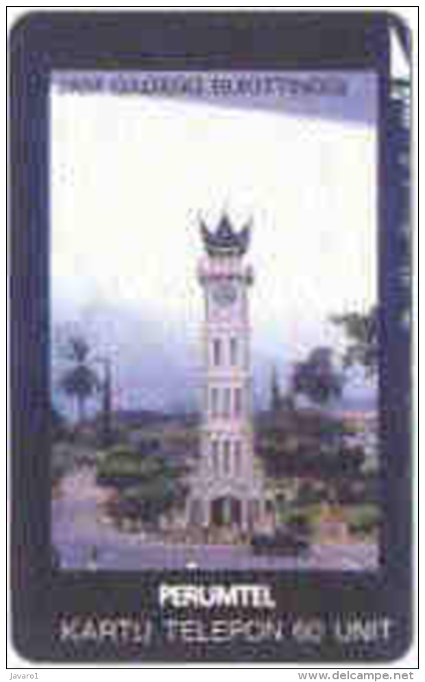 INDONESIA : 089 100u CLOCK TOWER JAM GADANG BUKITTINGGI USED - Indonésie