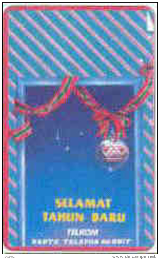 INDONESIA : 107 60u HAPPY NEW YEAR 1991 SELAMAT TAHUN BARU USED - Indonésie