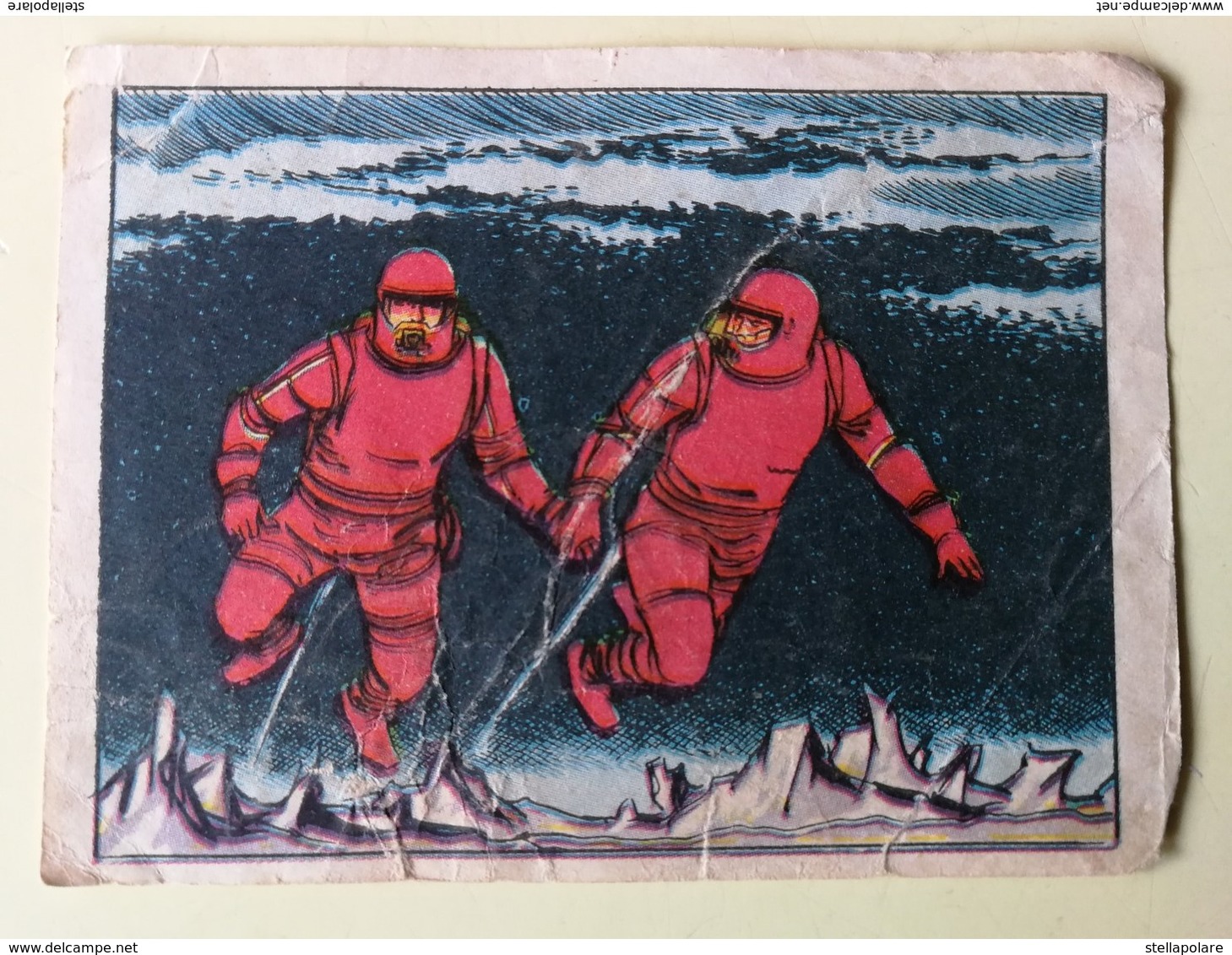 Lot Of 2 SPACE CARDS - SPANISH "WAR IN THE SPACE" 1966 - SCI -FI - UFO - OVNI - SOUCOUPE - Other & Unclassified