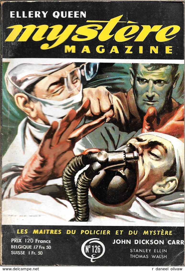 Mystère Magazine N° 126, Juillet 1958 (BE+) - Opta - Ellery Queen Magazine