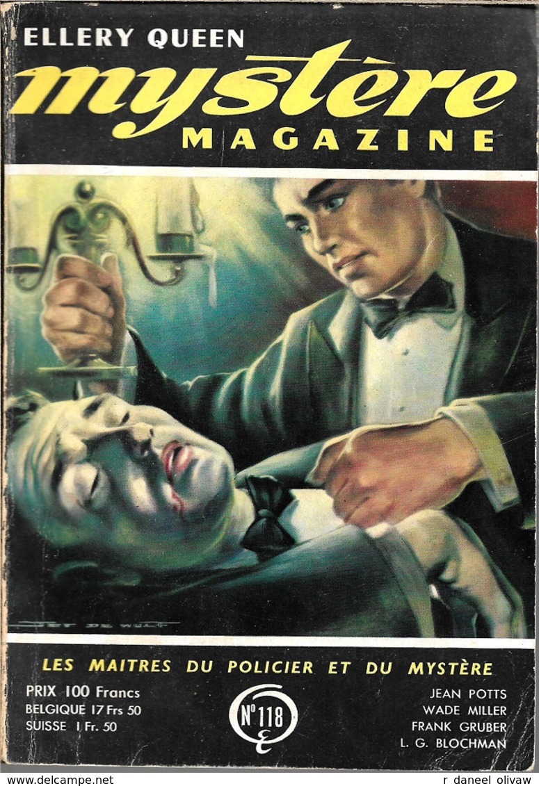 Mystère Magazine N° 118, Novembre 1957 (BE+) - Opta - Ellery Queen Magazine