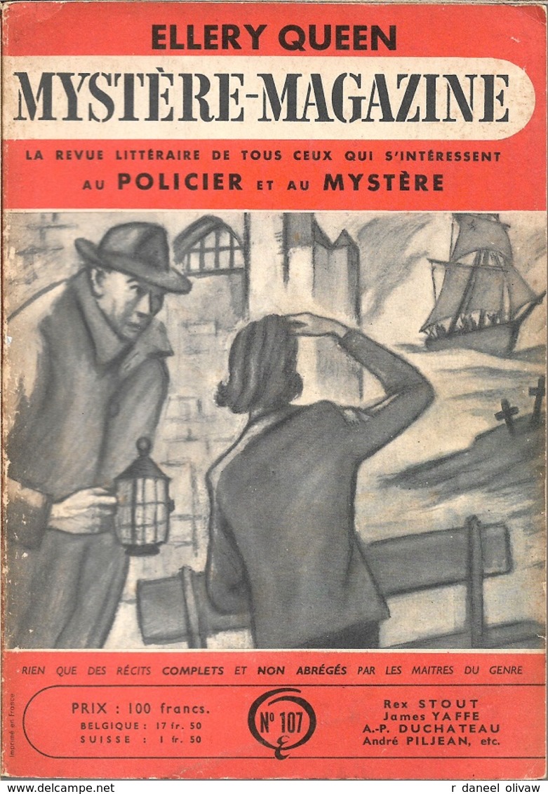 Mystère Magazine N° 107, Décembre 1956 (BE+) - Opta - Ellery Queen Magazine