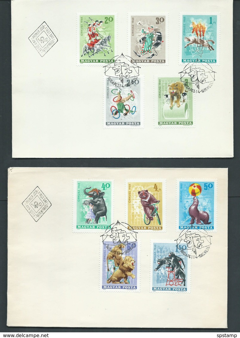 Hungary 1965 - 1967 Collection Of 19 FDC Mixed Clean Unaddressed & Postally Used , Incl 1 Imperf Issue - Covers & Documents