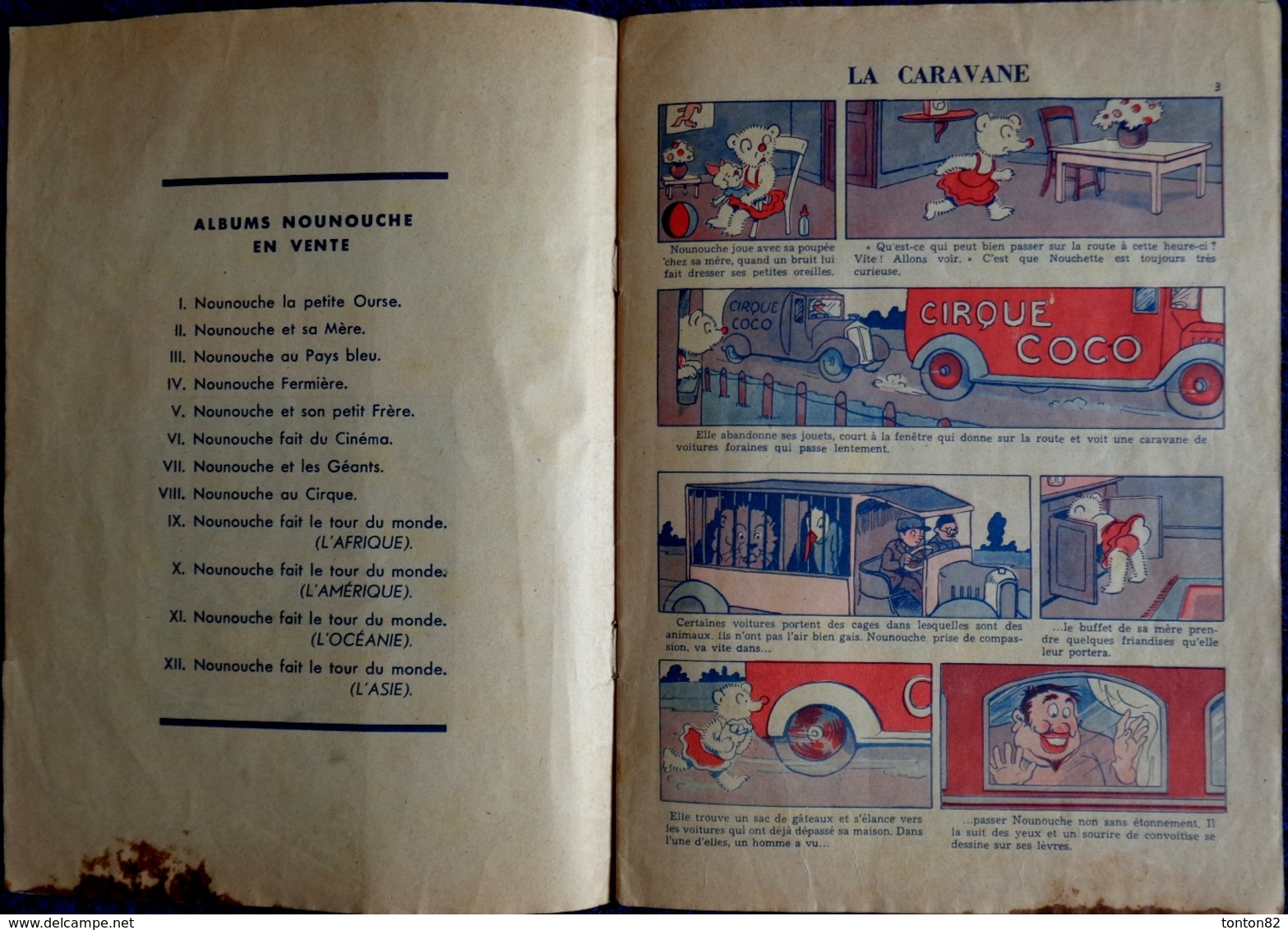 NOUNOUCHE  Au CIRQUE - Textes & Dessins De Durst - Éditions Des Enfants De France - ( 1948 ) . - Autres & Non Classés