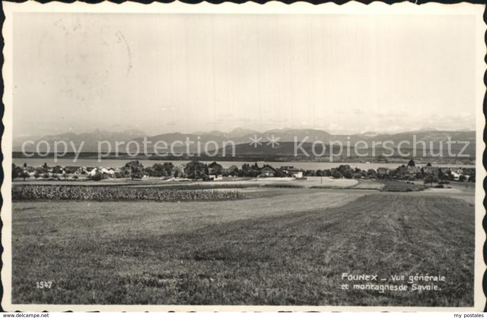 12321043 Founex Vue Generale Lac Leman Montagnes De Savoie Founex - Founex