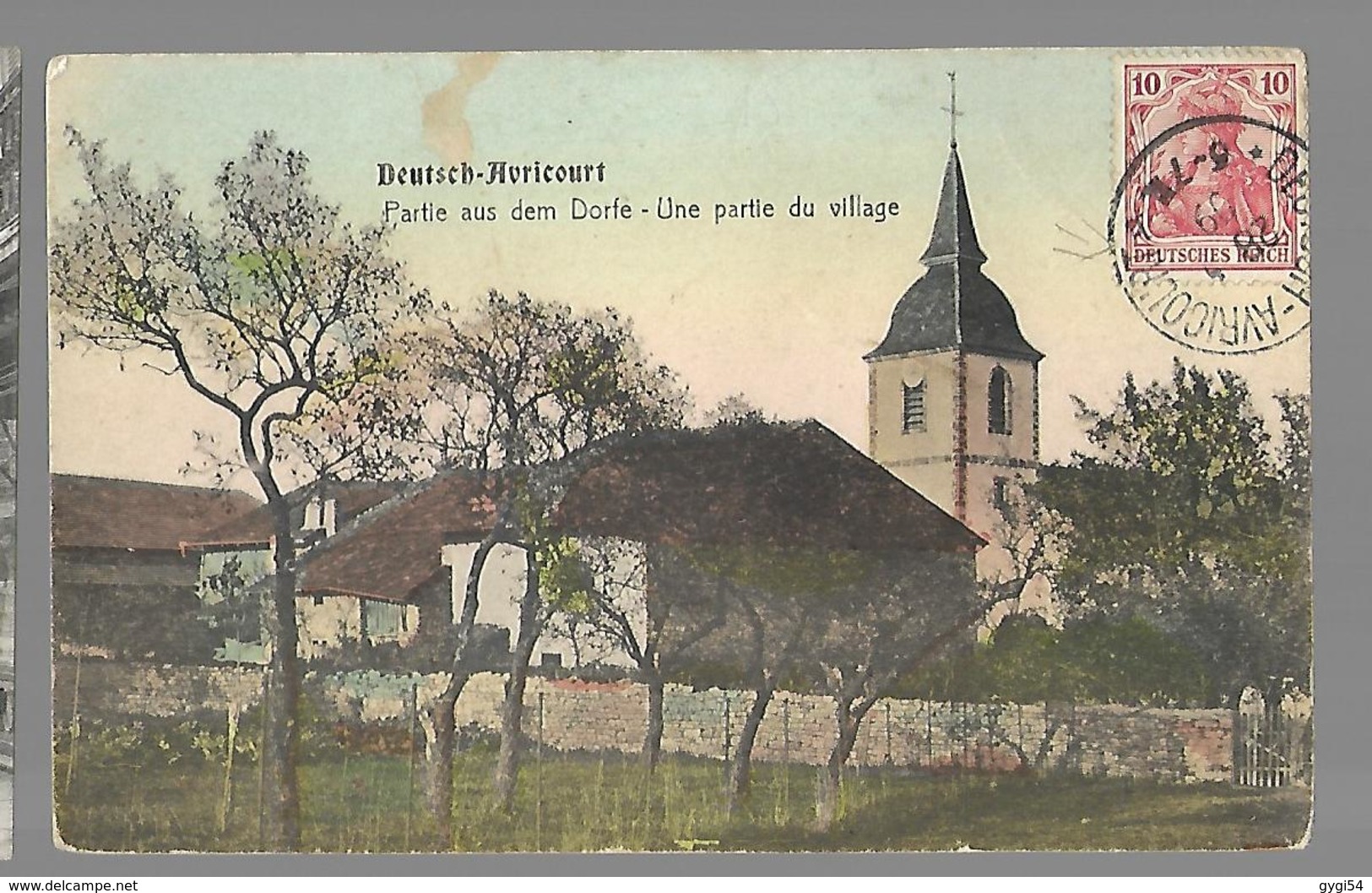 Deutsch Avricourt 57 Partie Aus  Dem  Dorfe  Une Partie Du Village  AK 1909 - Lothringen