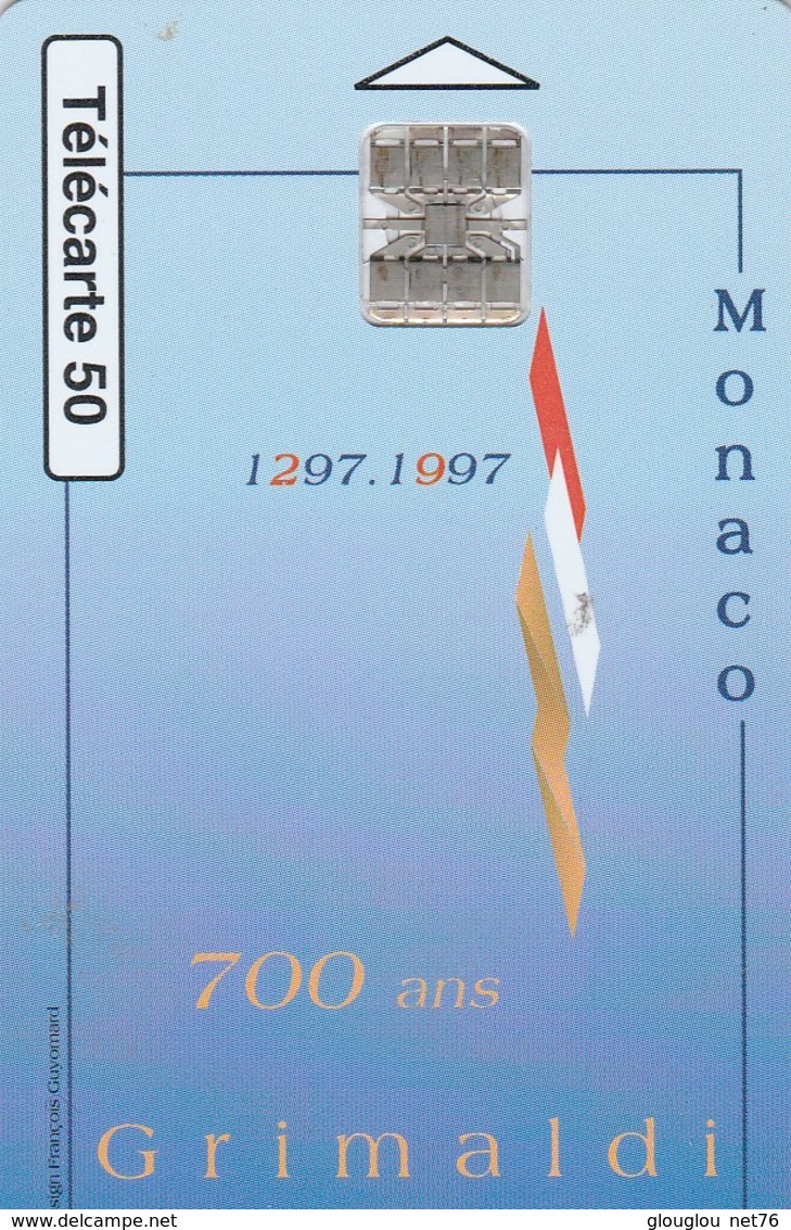 TELECARTE 50  MONACO  700 ANS GRIMALDI - Monaco