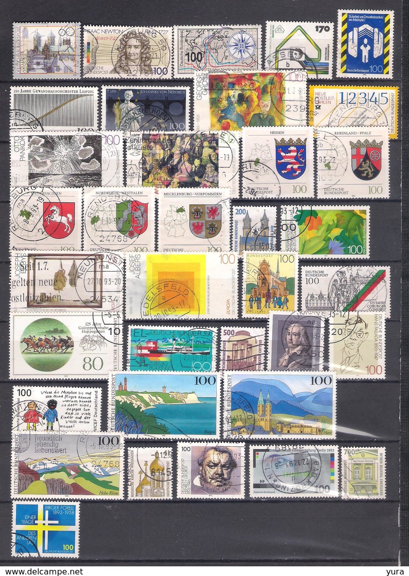 Lot 231B  Federal Republic KleIne Collection 1993, Verschiedene 36 Ohne Dublicate - Collections