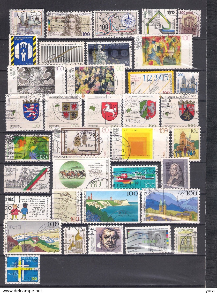 Lot 231A  Federal Republic KleIne Collection 1993, Verschiedene 36 Ohne Dublicate - Colecciones