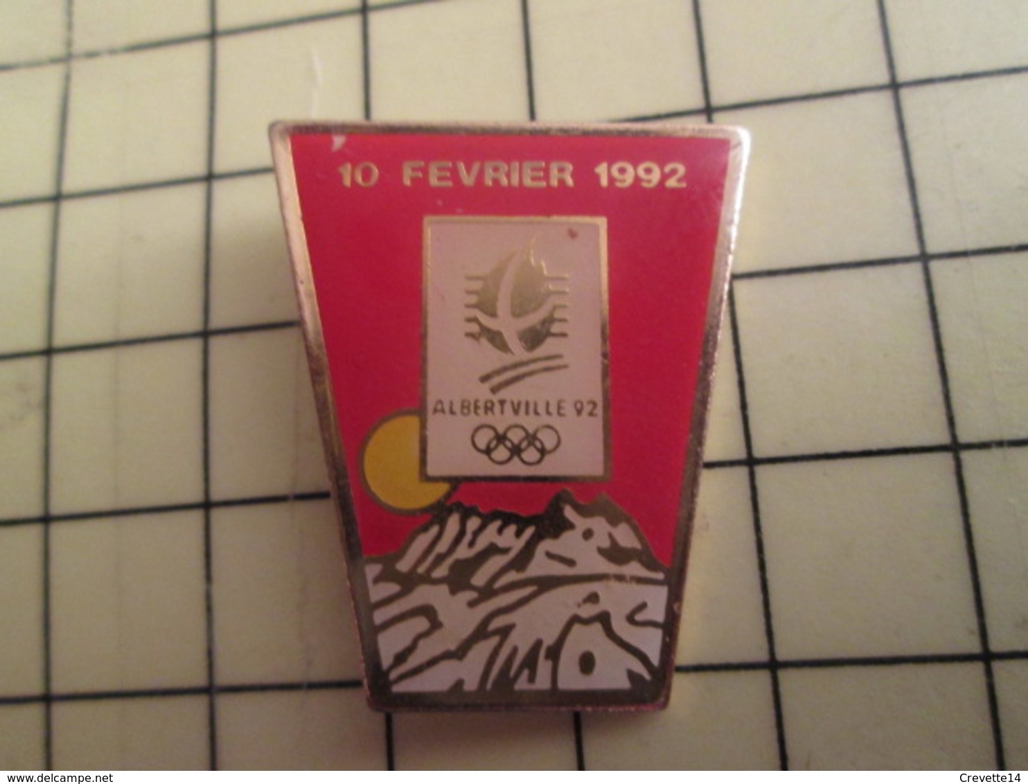 PIN411e Pin's Pins / Rare Et Beau : JEUX OLYMPIQUES D'HIVER ALBERTVILLE 10 FEVRIER 1992 SAVOIE - Olympic Games