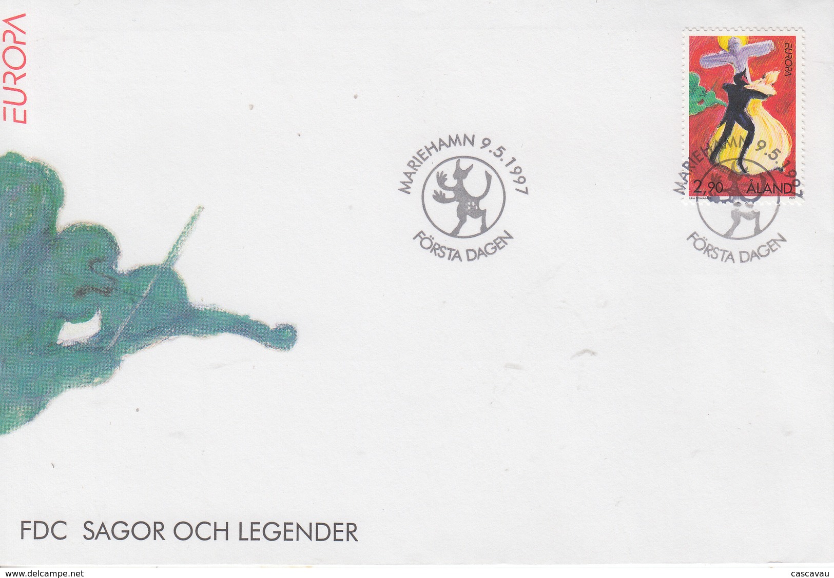 Enveloppe  FDC  1er  Jour   ALAND    EUROPA    1997 - 1997