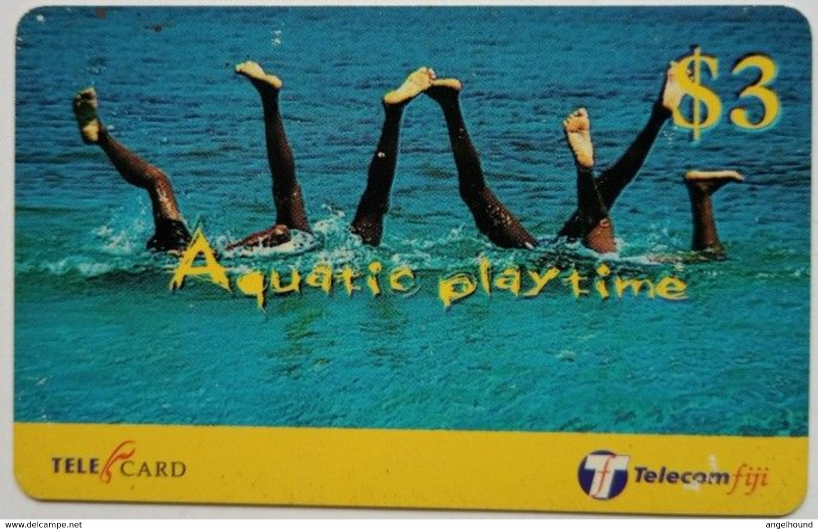 Fiji $3  Remote   " Aquatic Playtime " - Fidschi