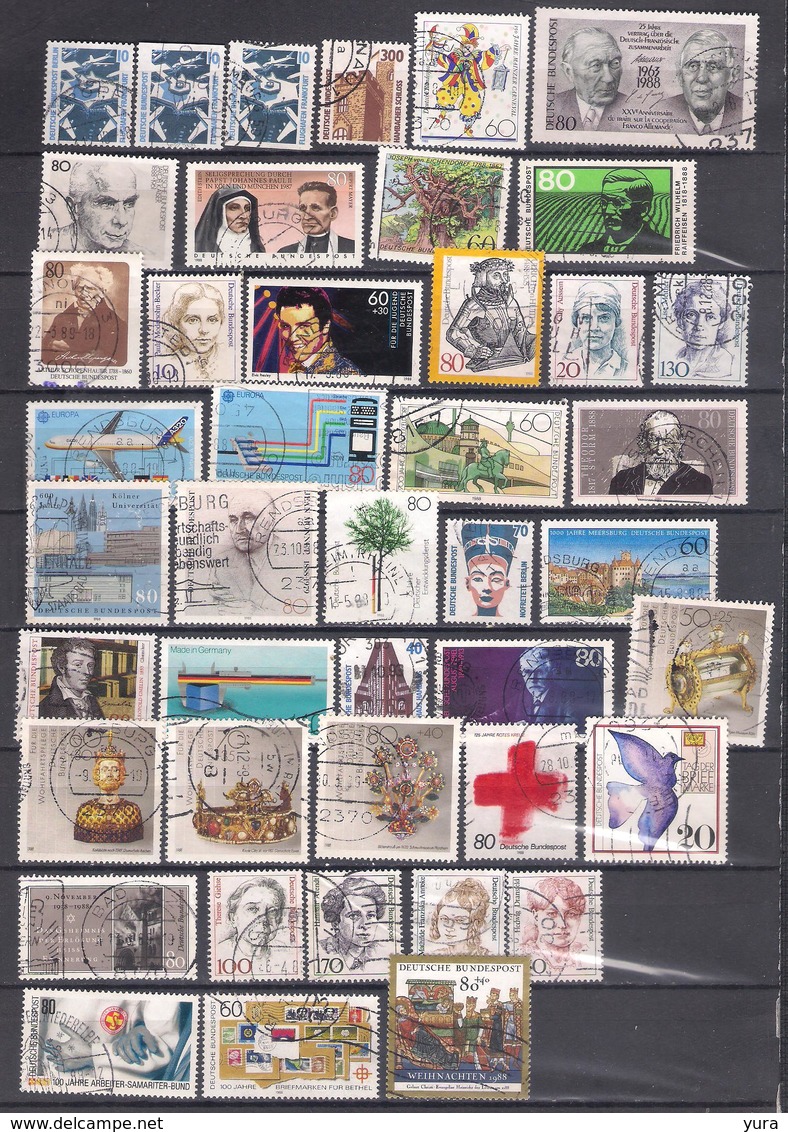 Lot 236A  Federal Republic KleIne Collection 1988, Verschiedene  43  Ohne Dublicate - Used Stamps