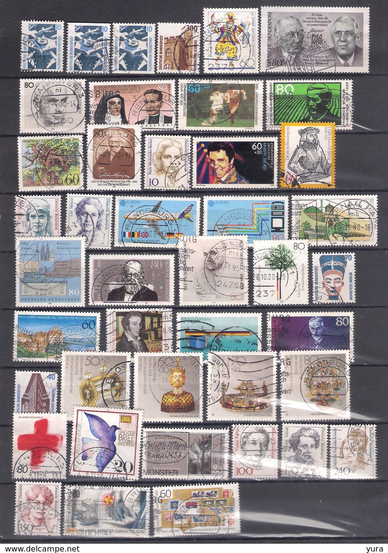 Lot 236B  Federal Republic KleIne Collection 1988, Verschiedene  43  Ohne Dublicate - Used Stamps