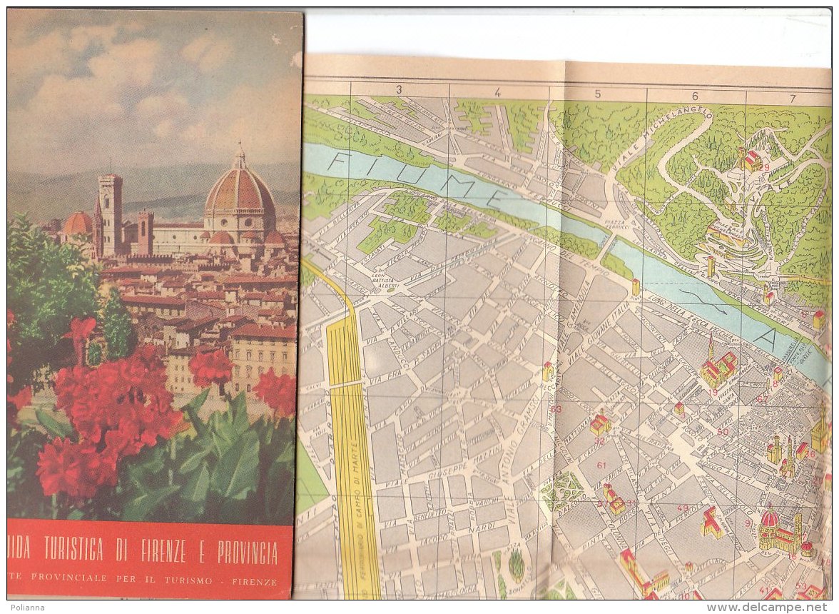 B1928 -  Guida FIRENZE E PROVINCIA EPT Anni '50/MAP/MONTEPIANO/MONTESENARIO/PIETRAMALA/RONTA/CONSUMA/IMPRUNETA - Dépliants Turistici