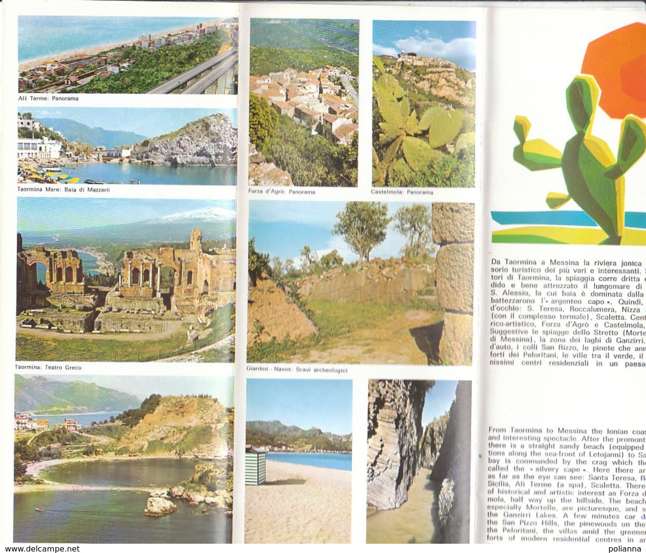 B1948 - Brochure MESSINA Ed.Sagep Anni '80/ALI' TERME/FORZA D'AGRO'/CASTELMOLA/PATTI/GIOIOSA MAREA/MONTALBANO ELICONA - Dépliants Turistici