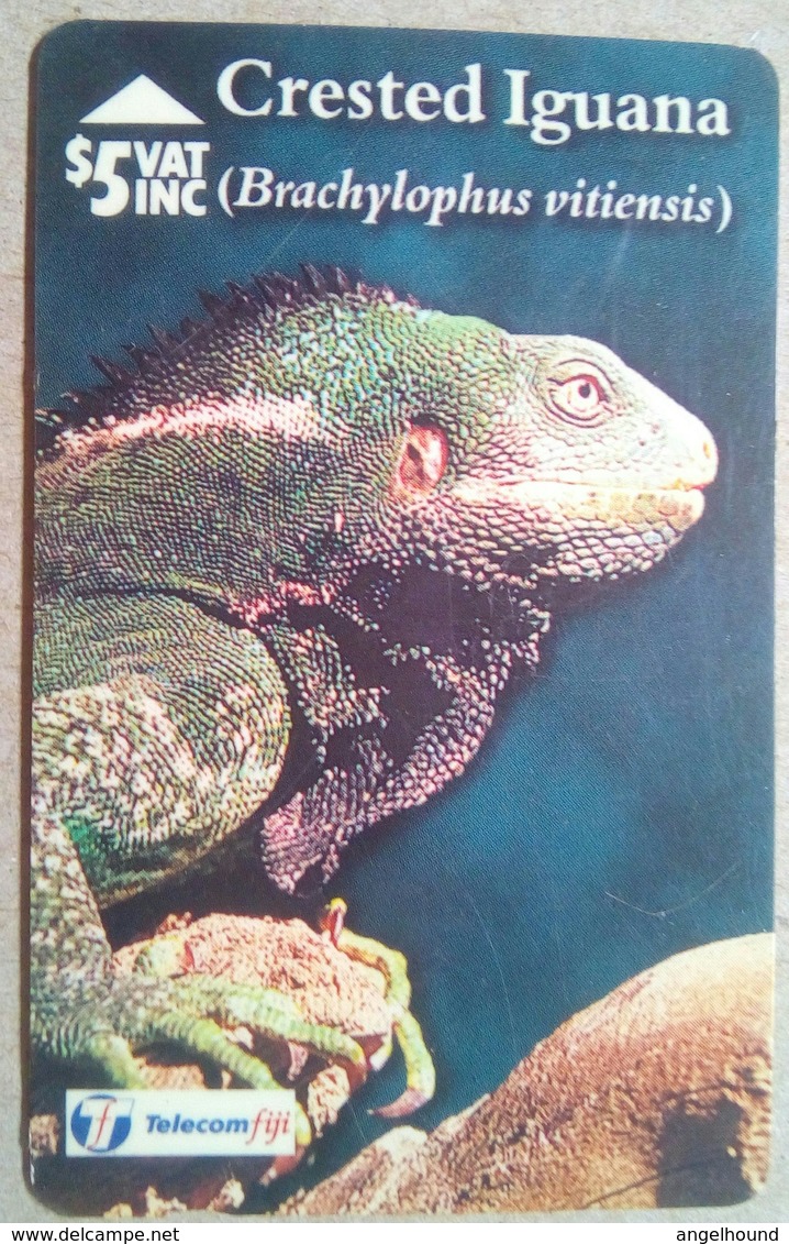 19FJC Crested Iguana $5 - Fidji