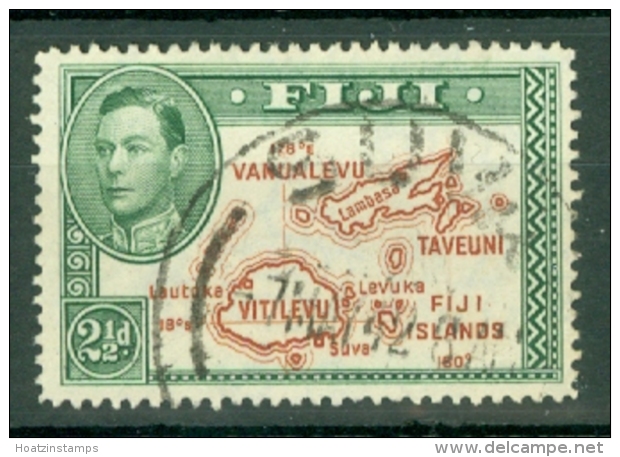 Fiji: 1938/55   KGVI    SG256    2&frac12;d    [Perf: 14]   Used - Fiji (...-1970)