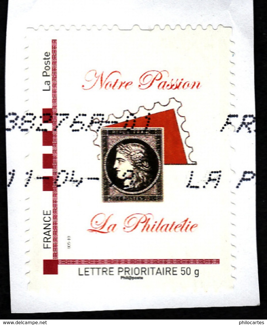 Notre Passion La Philatelie - Prioritaire 50g - N° 5 - Cadre Rouge - Autres & Non Classés