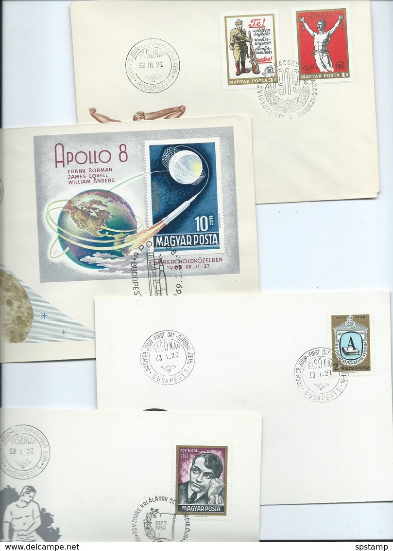 Hungary 1969 Collection Of 31 Different FDC , All Fine Unaddressed - Covers & Documents