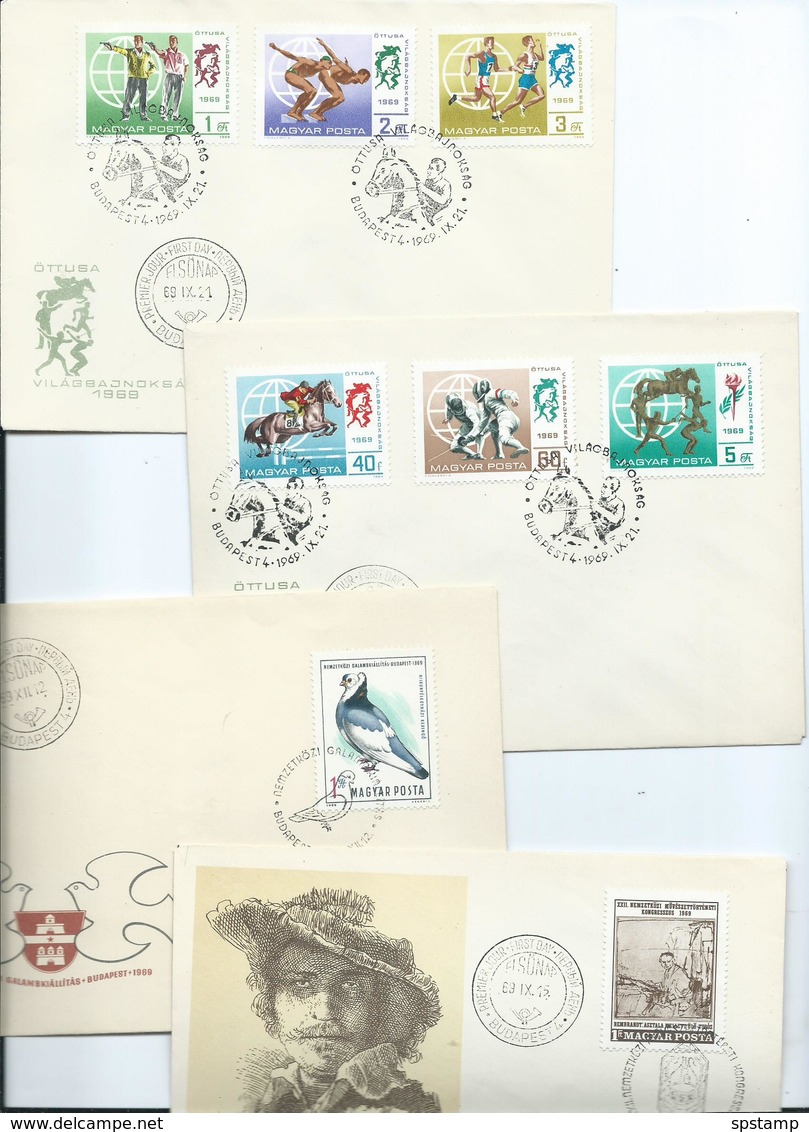 Hungary 1969 Collection of 31 different FDC , all fine unaddressed