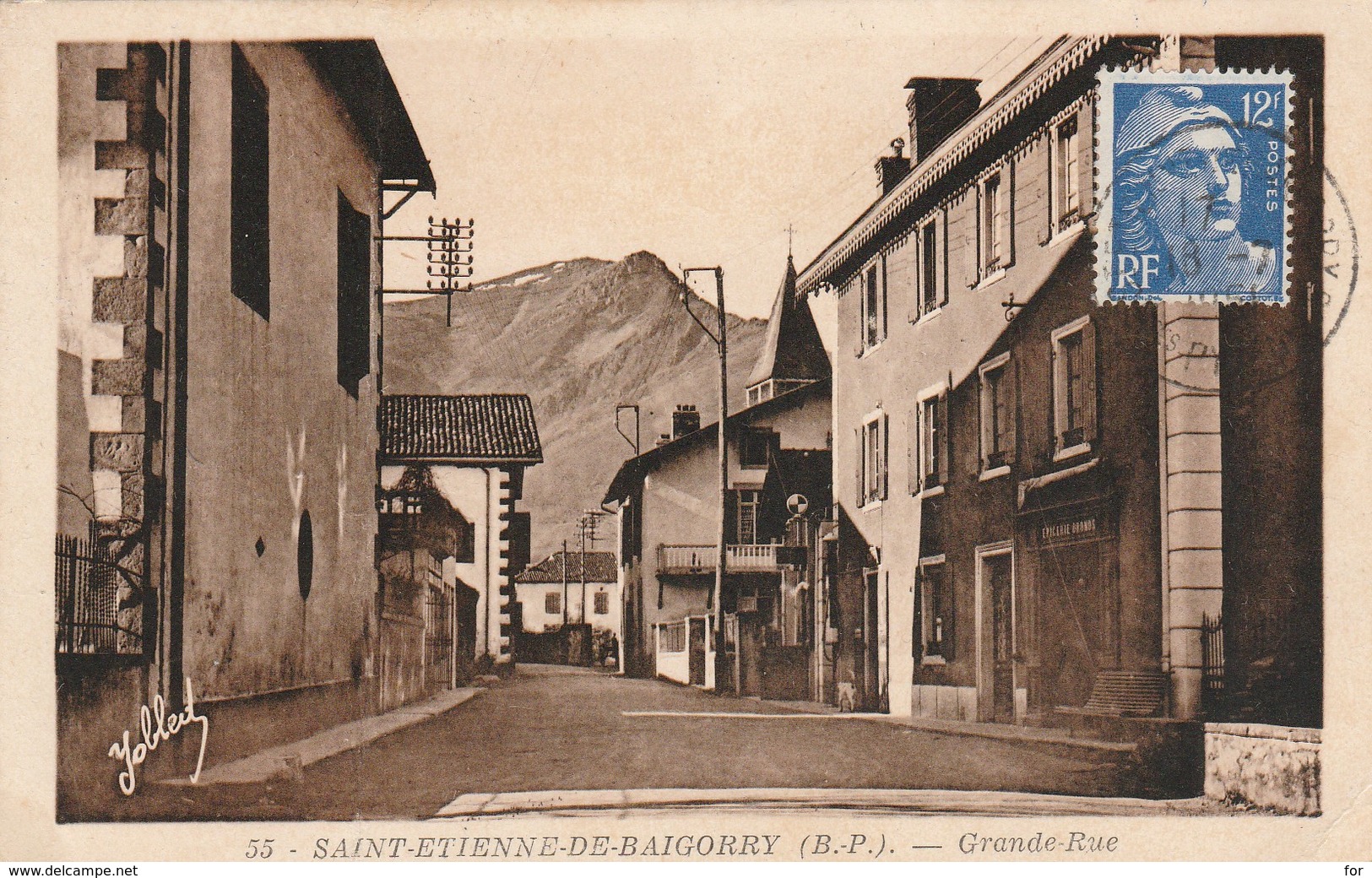 Pyrénées-atlantiques : SAINT-ETIENNE-de-BAIGUORRY : Grande Rue - Saint Etienne De Baigorry