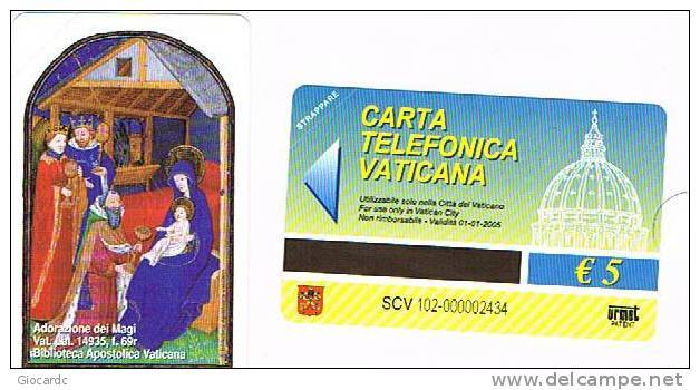 VATICANO-VATICAN-VATICAN CITY  CAT. C&C      6102 - ADORAZIONE DEI MAGI . BIBLIOTECA APOSTOLICA VATICANA - Painting