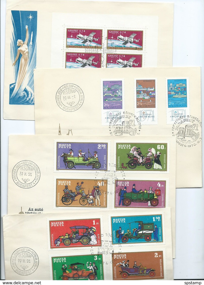 Hungary 1970 Collection Of 30 Different FDC , All Fine Unaddressed - Covers & Documents