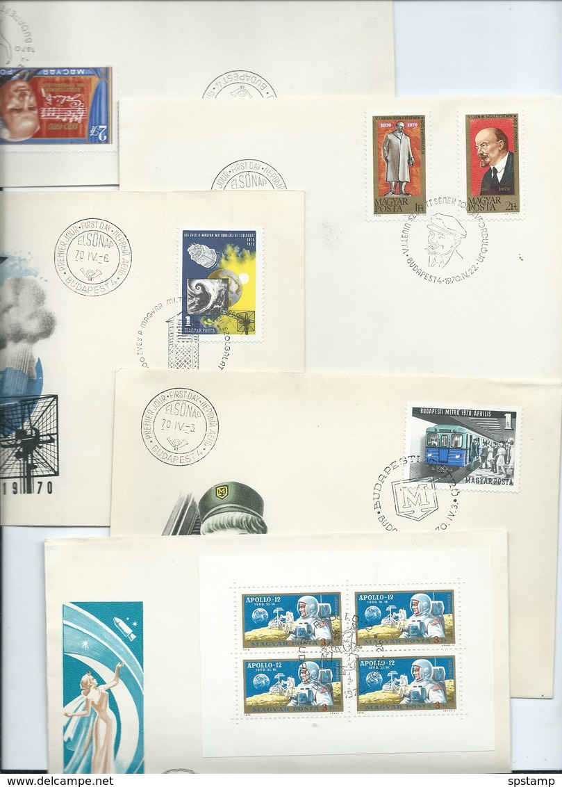 Hungary 1970 Collection Of 30 Different FDC , All Fine Unaddressed - Covers & Documents