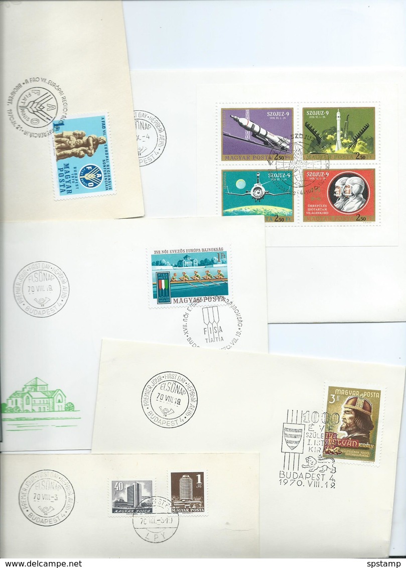 Hungary 1970 Collection Of 30 Different FDC , All Fine Unaddressed - Covers & Documents