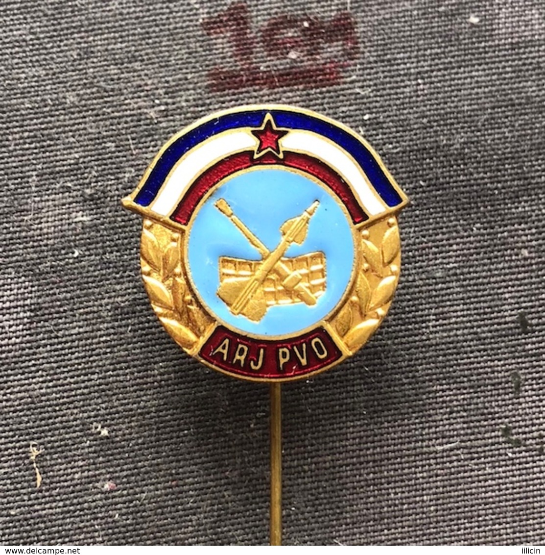 Badge (Pin) ZN006834 - Military (Army) ARJ PVO Aviation And Air-Defense Yugoslavia - Militaria