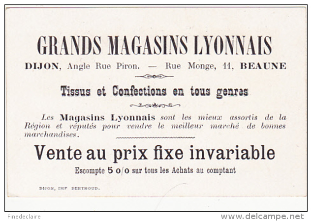 Chromo - Grands Magasins Lyonnais, Beaune - Hyères, Avenue Victoria - Autres & Non Classés