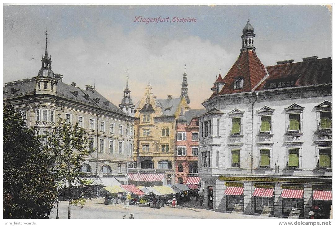 AK 0890  Klagenfurt - Obstplatz Um 1912 - Klagenfurt