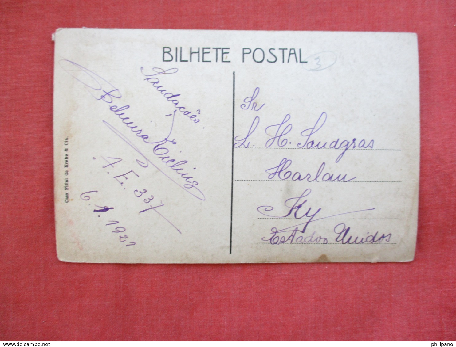 Cruz Alta - Brazil >   Stamp & Cancel   Ref 2923 - Autres & Non Classés