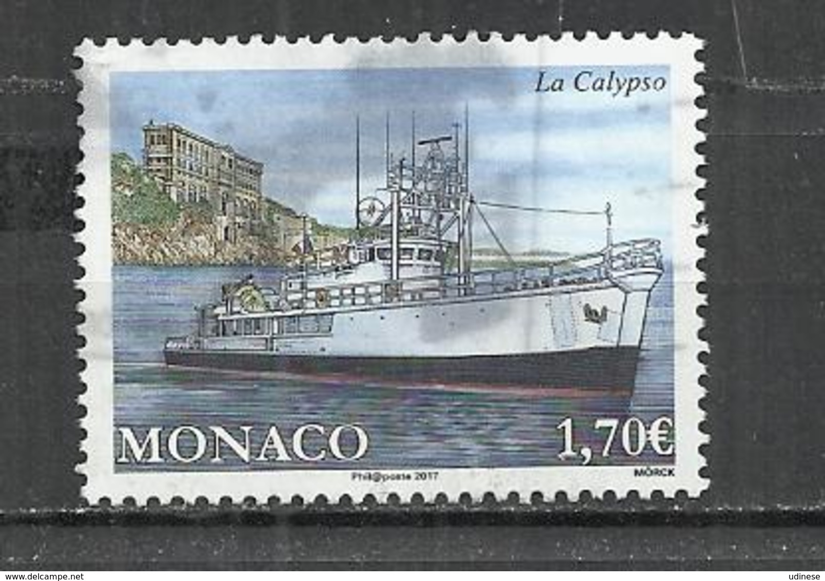 MONACO 2017 - SHIP CALYPSO - USED OBLITERE GESTEMPELT USADO - Bateaux