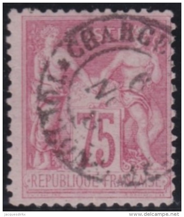 France  .      Yvert    .       81  (  2 Scans )      .     O    .     Oblitéré - 1876-1898 Sage (Type II)