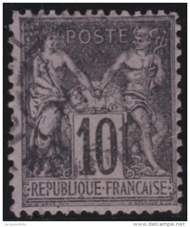 France  .      Yvert    .       103       .     O    .     Oblitéré - 1898-1900 Sage (Type III)