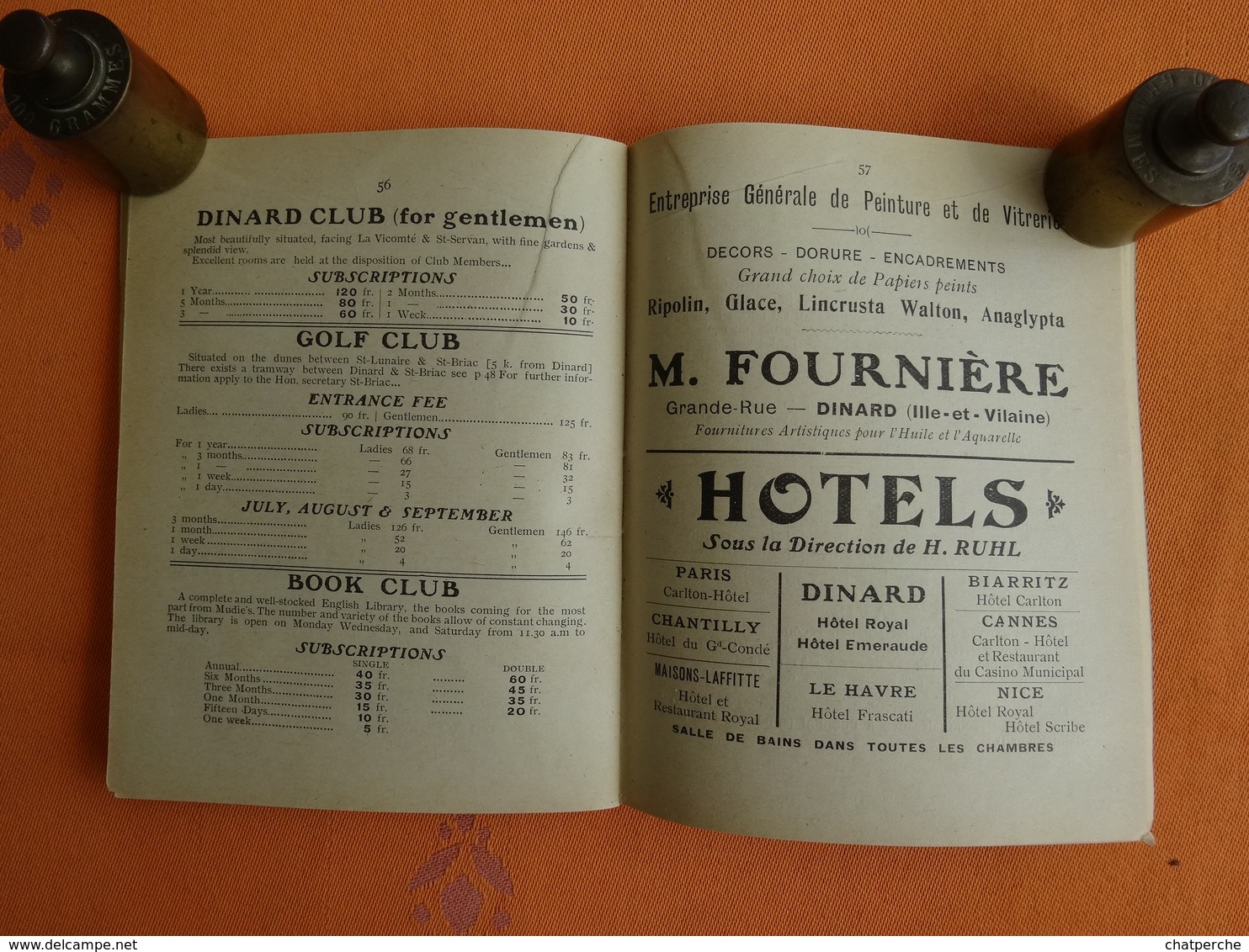 DEPLIANT TOURISTIQUE GUIDE AGENCE GENERALE DINARD  1912 - Dépliants Touristiques